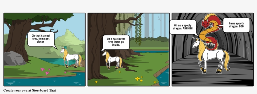 The Unicorn And The Soofy Dragon - Cartoon, transparent png #4178857