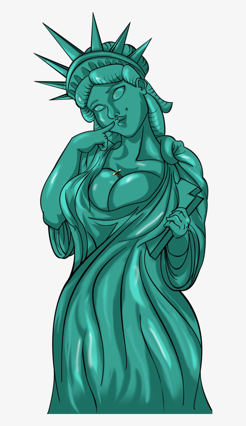 Download Lady Liberty Hot Clipart Statue Of Liberty - Illustration, transparent png #4179236