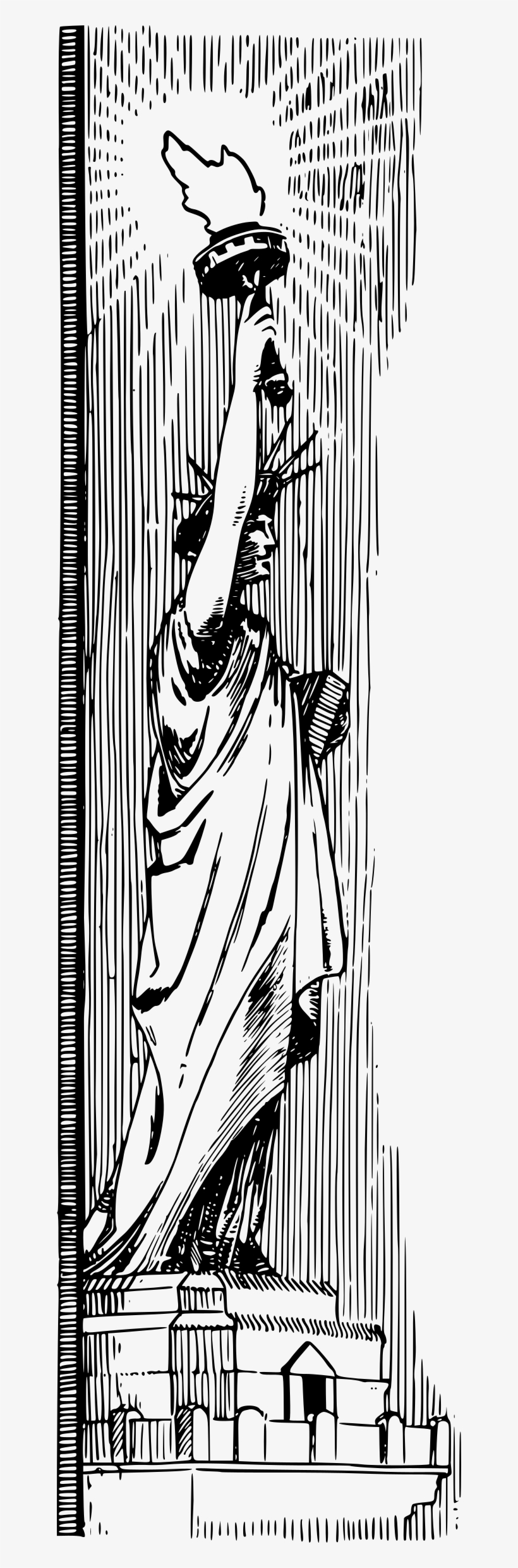 Big Image - Statue Of Liberty, transparent png #4179607