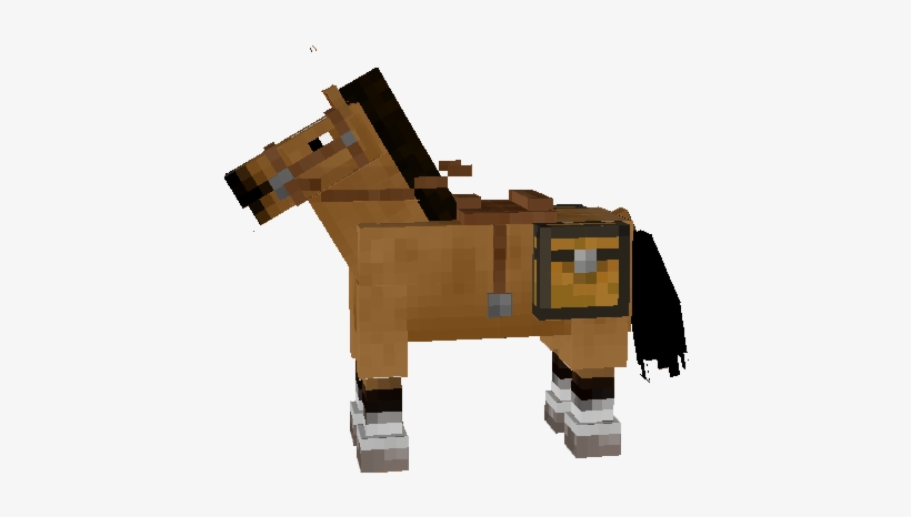 Minecraft Horse Side View, transparent png #4180126