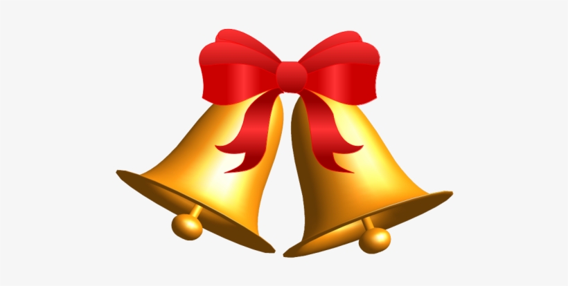 Gold Christmas Source - Red And Gold Christmas Bells, transparent png #4180414