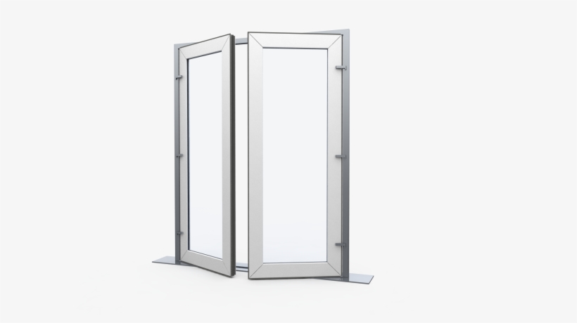 Upvc French Doors Open Out - Wickes Upvc French Doors 8ft With 2 Side Panels 600mm, transparent png #4180762