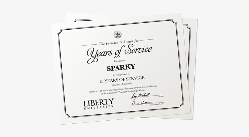 Years Of Service Award - Years Of Service Certificate, transparent png #4181223
