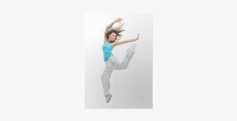 Modern Slim Hip-hop Style Teenage Girl Jumping Dancing - Dancer Dancing, transparent png #4181560