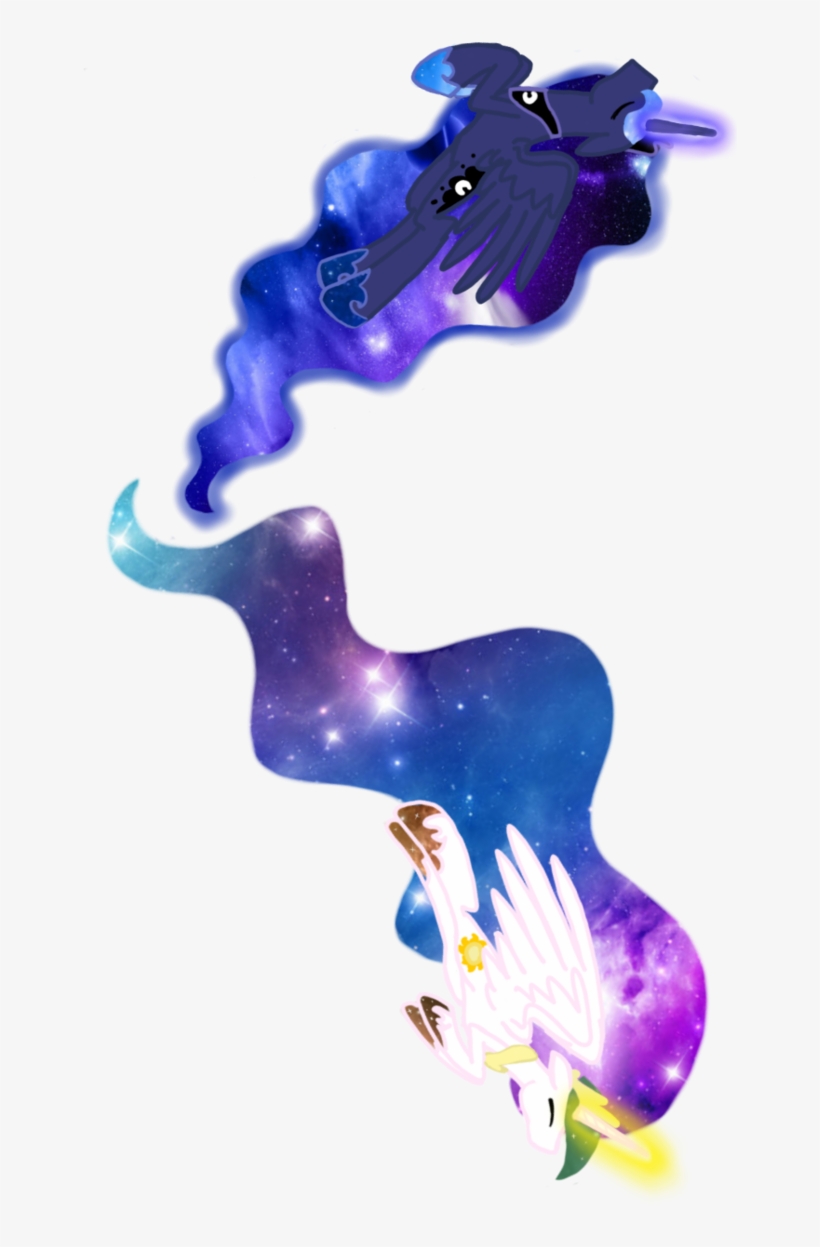 Vector Galaxy Luna And Celestia By Tsundra On Deviantart - Mlp Galaxy Luna, transparent png #4181651