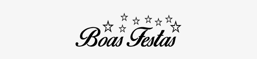 Boas Festas - Preto - Modern Creative Fashion Logo Design, transparent png #4182233