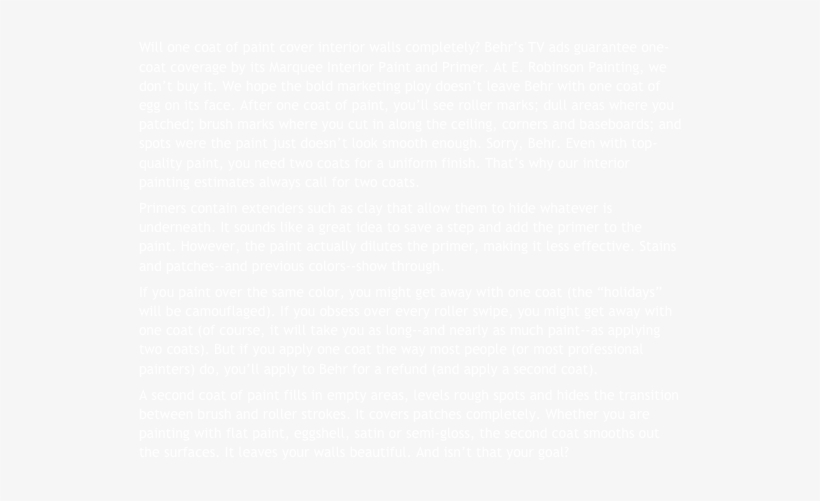 Will One Coat Of Paint Cover Interior Walls Completely - Symmetry, transparent png #4182719