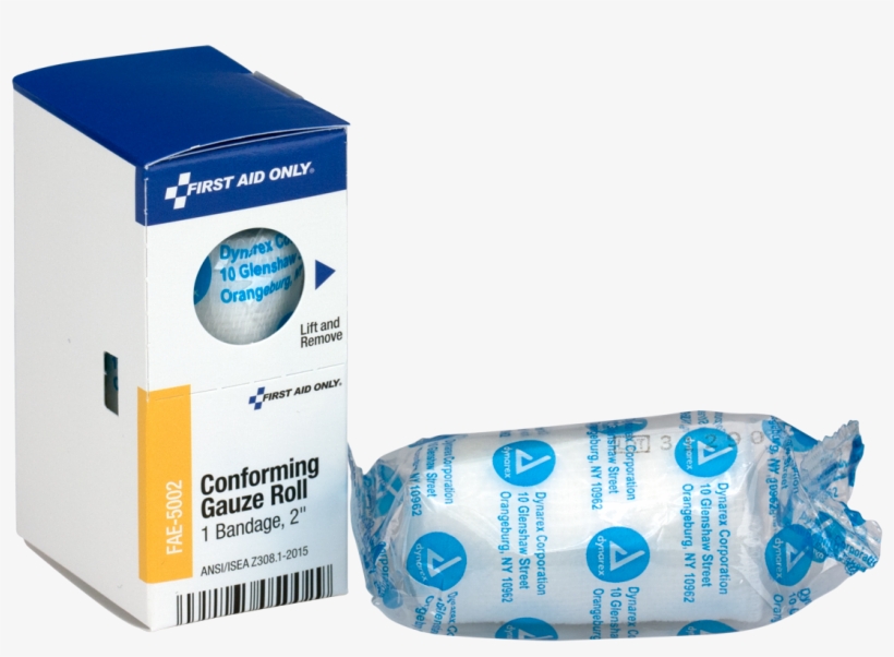 Gauze Roll Bandage 2 In - First Aid Only Conforming Gauze Roll Gauze Bandages,, transparent png #4182889