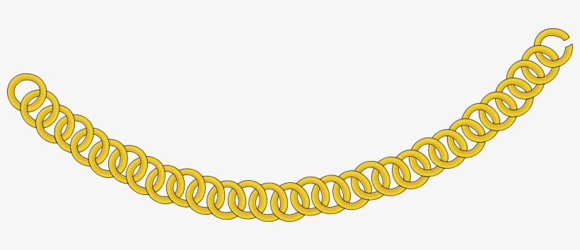 Free Gold Chain 1 - Gold Chain Clipart, transparent png #4182999