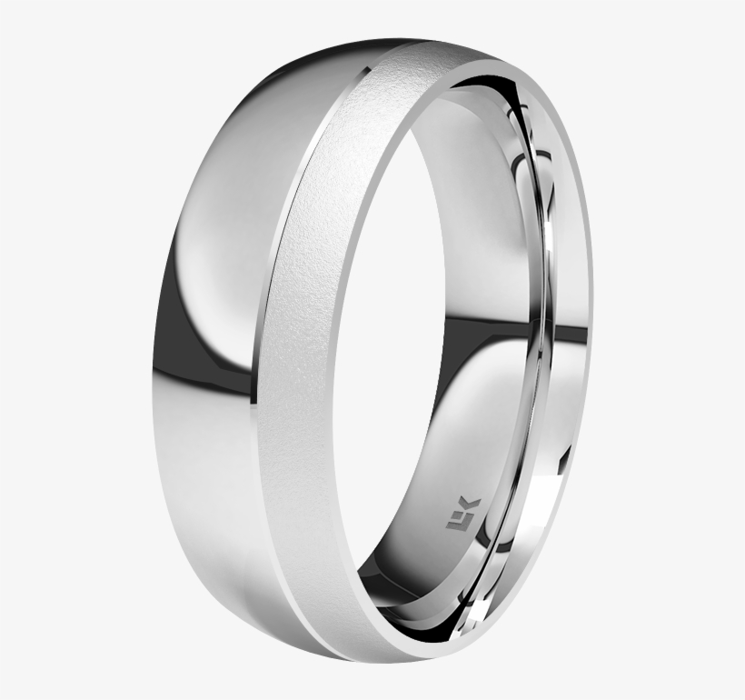 Alianza De Oro Blanco De 18k 6mm - Alianza De Plata Eleka 7615, transparent png #4183148