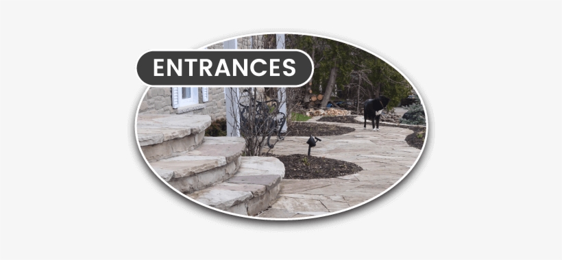 Home Entrance With Stone Landscaping - House, transparent png #4183463