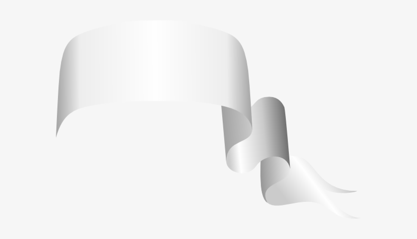White Ribbon With Transparent Background, transparent png #4183504