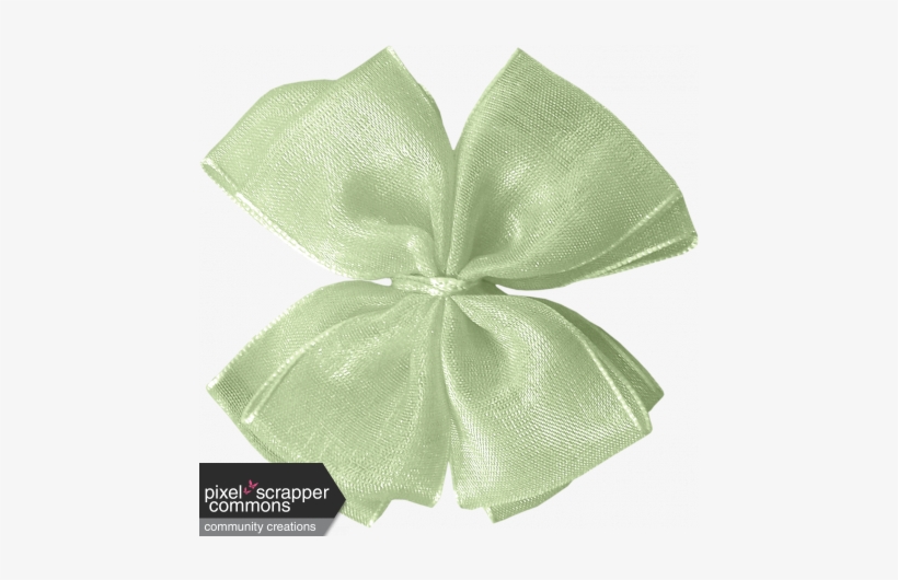Amethyst Mint Gauze Bow - Lace, transparent png #4183564
