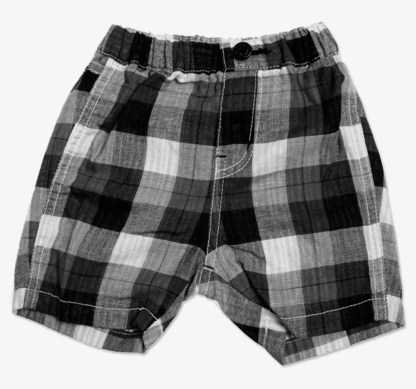 Baby's W Gauze Plaid Shorts - Shorts, transparent png #4183571
