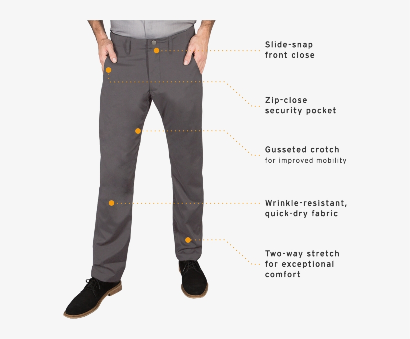 Best Travel Pants - Best Travel Clothing Mens, transparent png #4184226