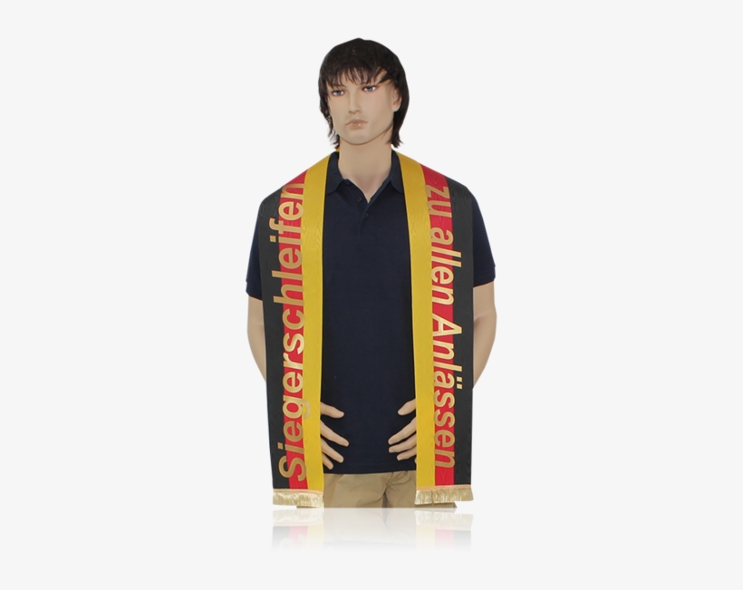 Black Red Gold Ribbon - Kimono, transparent png #4184322