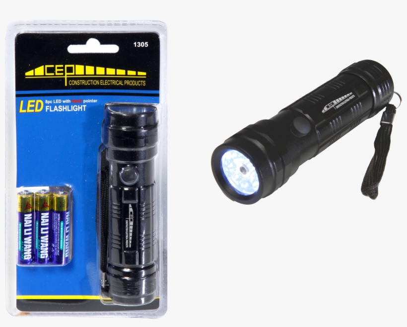 Cep Led Flashlight With Laser Pointer 1305, transparent png #4184445