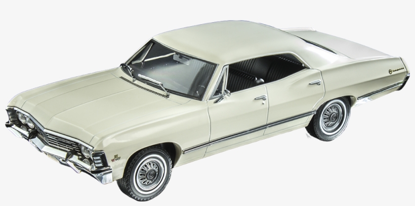 1967 White Chevrolet Impala - 1:18 Scale, transparent png #4184489