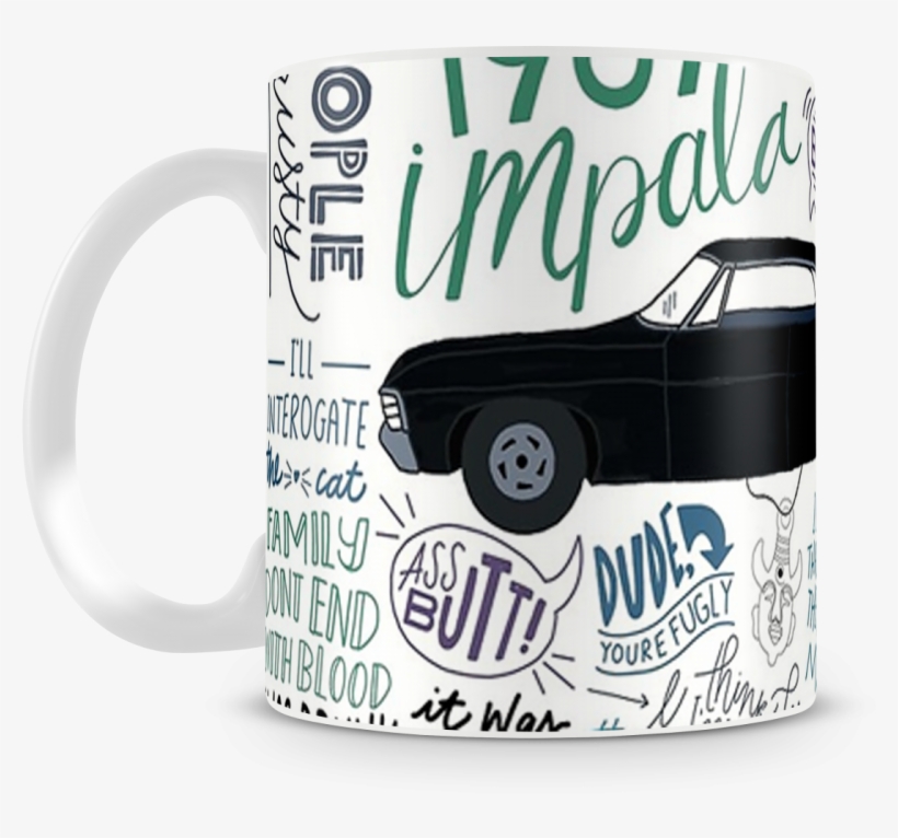 Caneca Supernatural - Impala An9010 - Caneca Supernatural Impala, transparent png #4184888