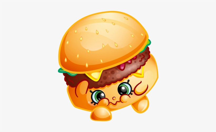 Personaje - Shopkins Para Colorear Hamburguesa, transparent png #4185321