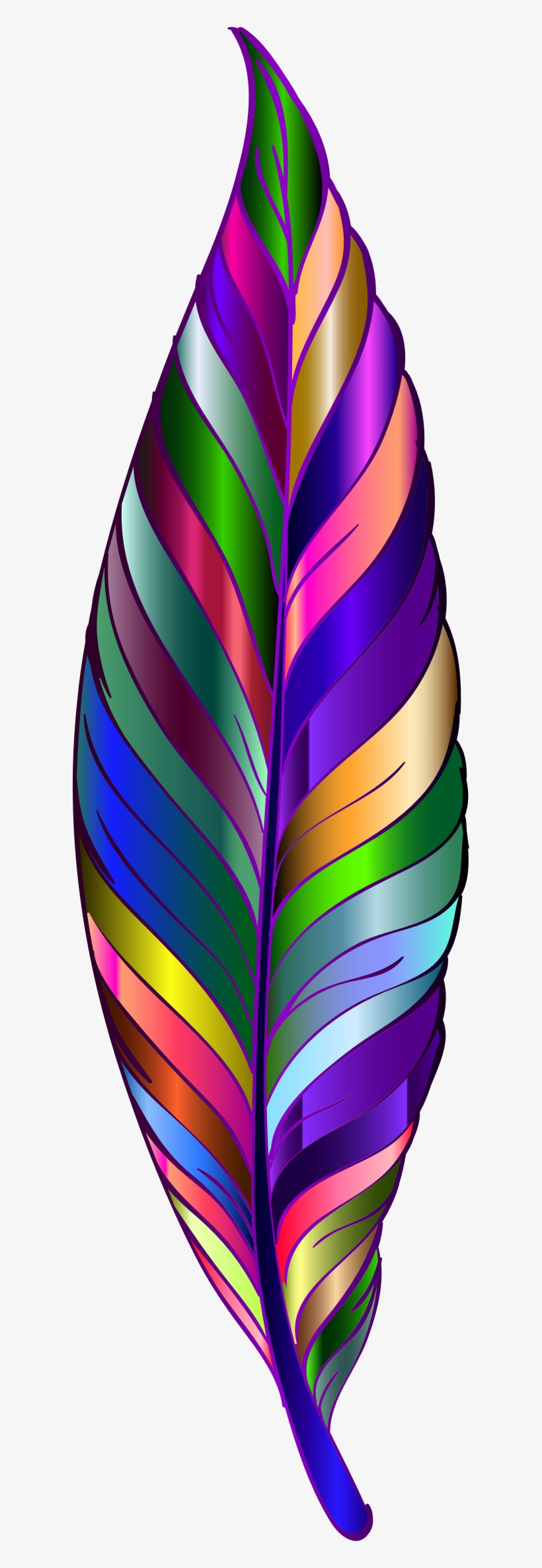 This Free Icons Png Design Of Prismatic Feather 6, transparent png #4185691