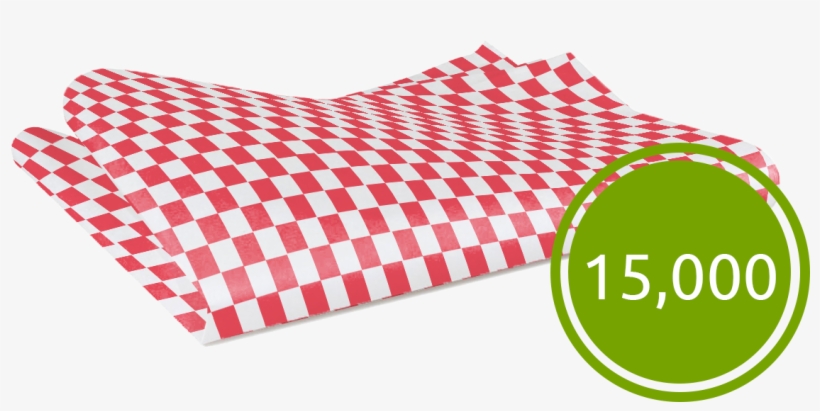 Papel Para Envolver Alimentos Cuadros Rojos Y Blancos - Food, transparent png #4185785