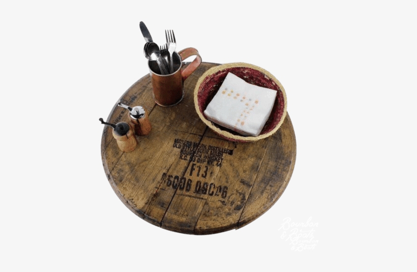 Reclaimed Barrel Top Wooden Lazy Susan - Barrel, transparent png #4185821