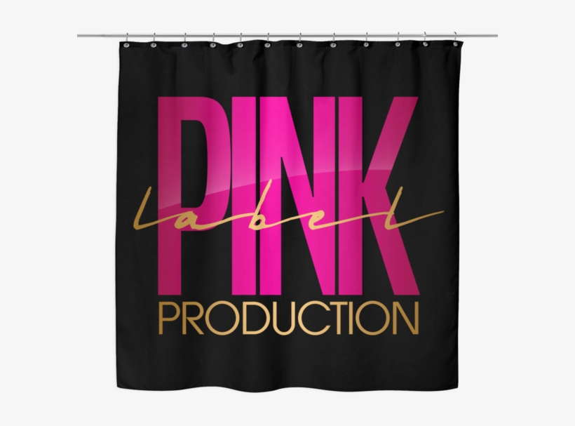 Pink Label Shower Curtain - Curtain, transparent png #4186132