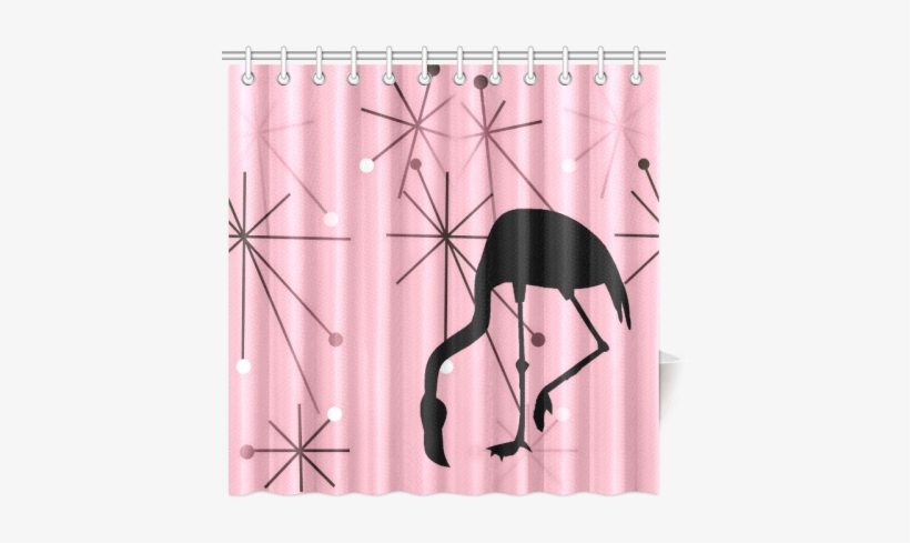 Midcentury Modern Atomic Starburst Flamingo Pink Shower - Midcentury Modern Atomic Starburst Flamingo Throw Blanket, transparent png #4186159