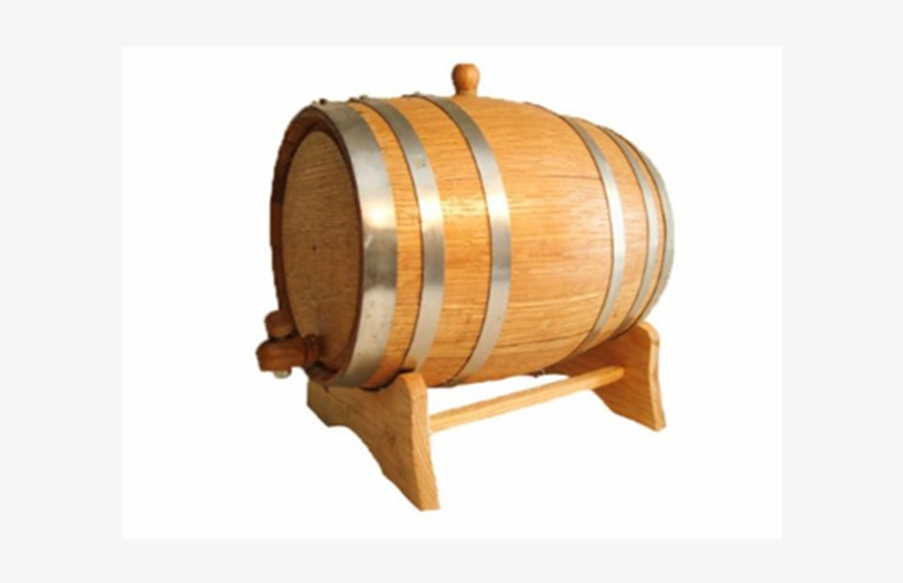 Cool Oak Wine Barrel 5l With Steel Hoops Wooden Cask - American Oak Barrel With Steel Hoops- 20 Liter Or 5.28, transparent png #4186387