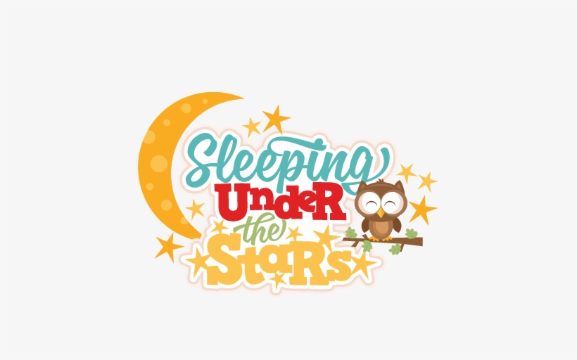 Sleeping Clipart Svg - Sleeping Under The Stars Clipart, transparent png #4186473