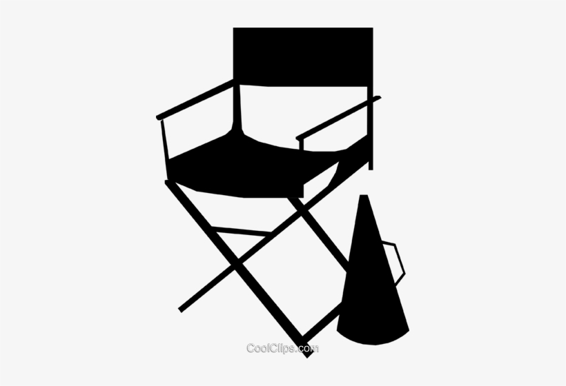 Director's Chair Royalty Free Vector Clip Art Illustration - Director Chair Clip Art, transparent png #4186494