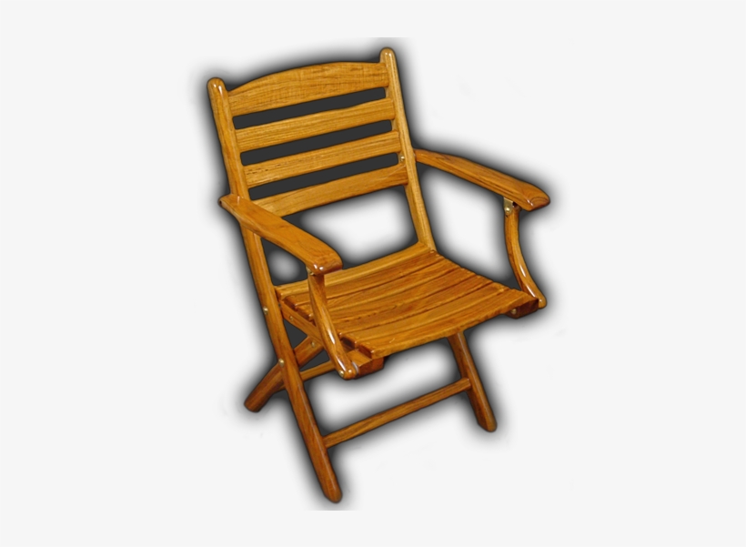 Teak Boat Deck Chairs Directors Chair Teak Deck Furniture - Chair, transparent png #4186599