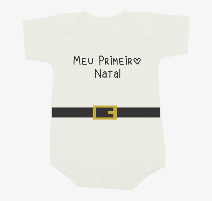 Meu Primeiro Natal Body Com Cinto De Papai Noel - Desenho Do Cinto Do Papai Noel, transparent png #4186896