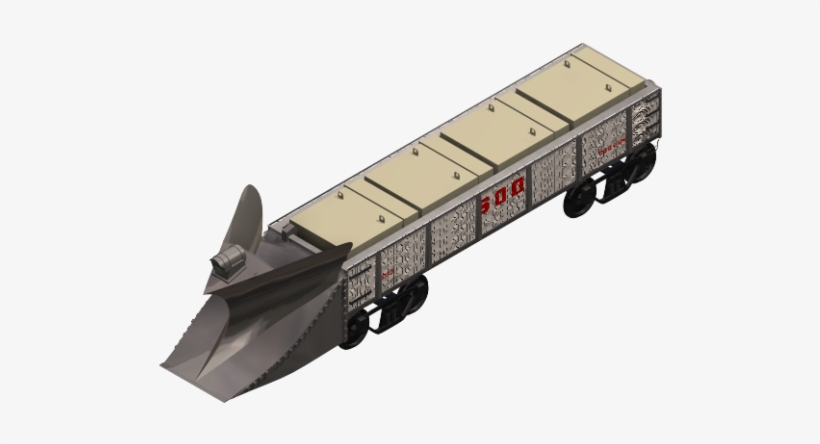 Train Snow Plow 3ds Max Model - Snowplow, transparent png #4187265