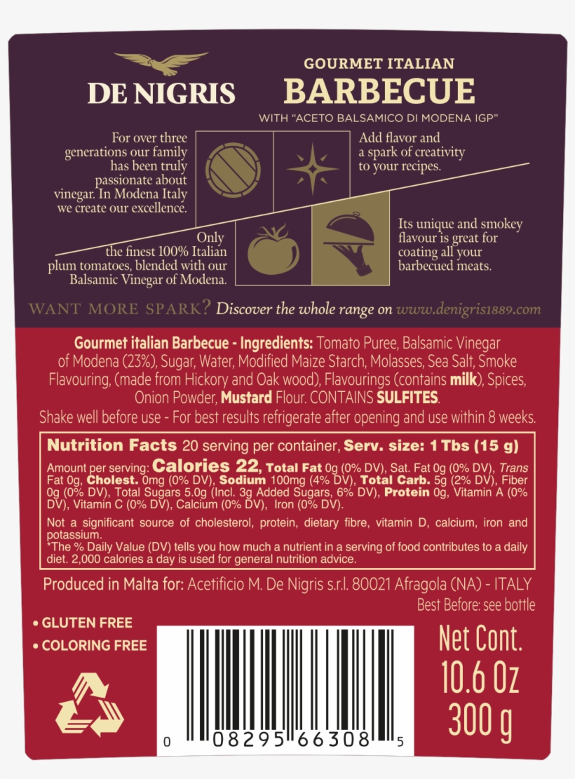 Barbecue Sauce - Vinegar Label, transparent png #4187786