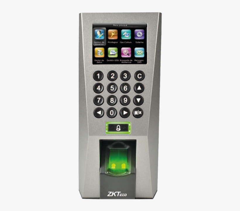 Terminal Biométrica Ip De Huella Digital Para Control - F18 Zk, transparent png #4188012