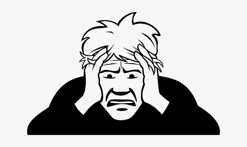 Será Que Tenho Depressão São Tantos Problemas Que Me - Head In Hands Cartoon, transparent png #4188407