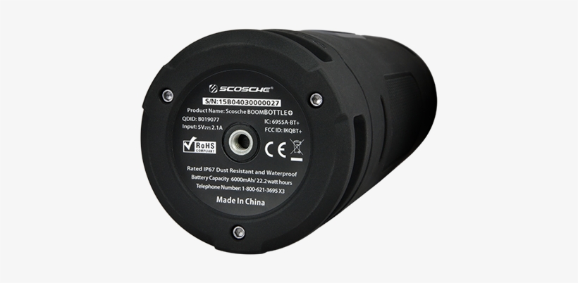 Speaker Mount - Scosche Boombottle+ Portable Speaker (black/space Gray), transparent png #4188885