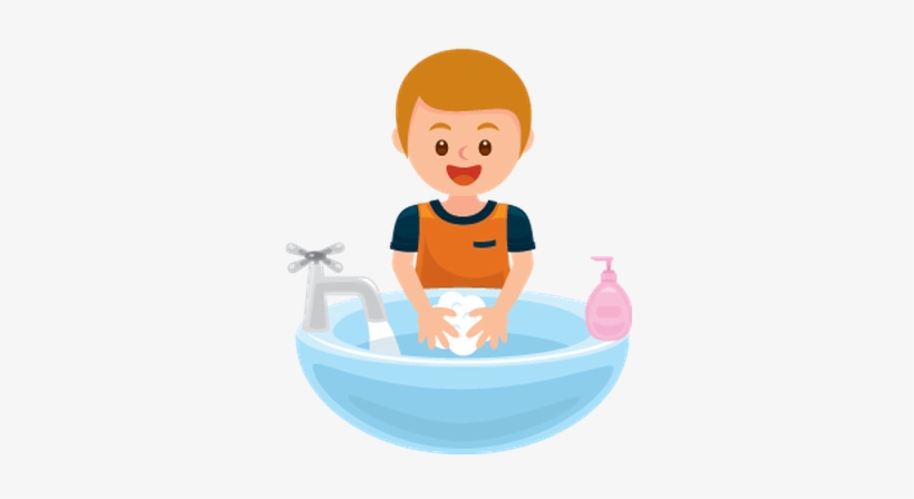 Washing Hands - Cartoon Wash Your Hands, transparent png #4189228