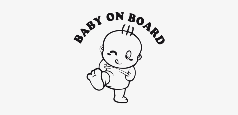 Baby On Board Vector Free, transparent png #4189360