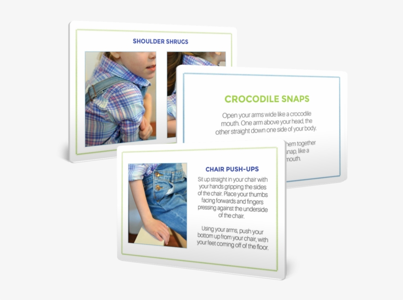 Hand Warm-up Exercise Cards For Kids - Warming Up, transparent png #4189596