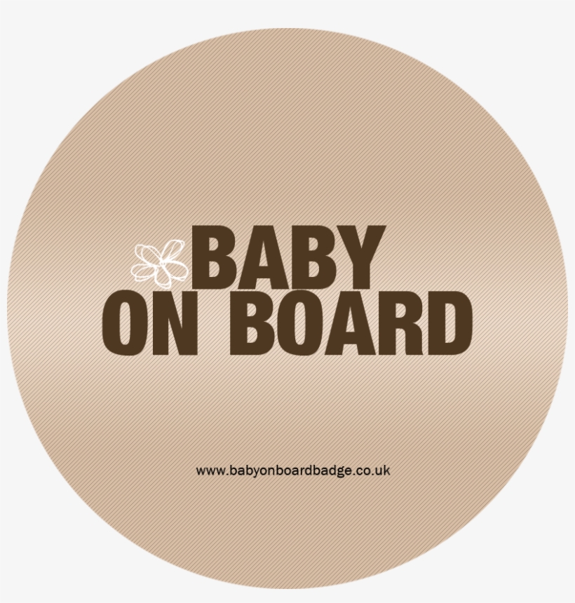 Baby On Board Badge Brown - Home Depot Backyard Logo, transparent png #4190251