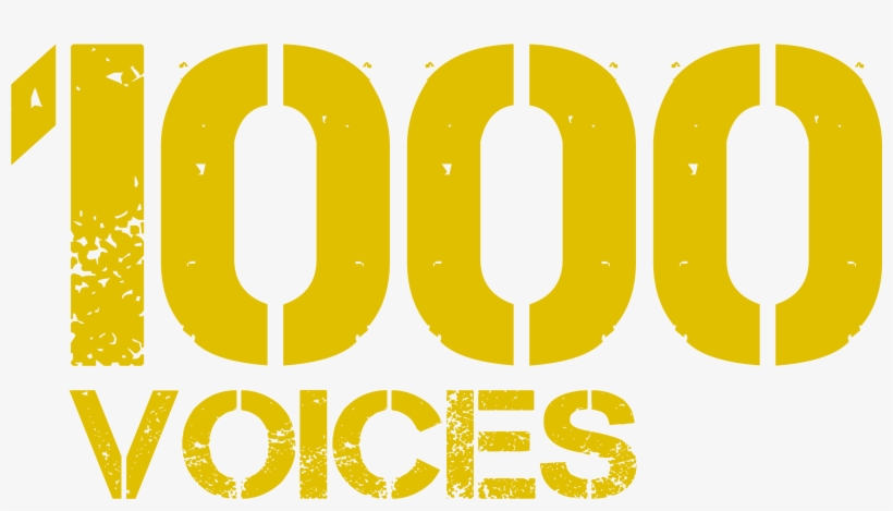 1000 Voices Banner No Background - 1000 Voices, transparent png #4190560