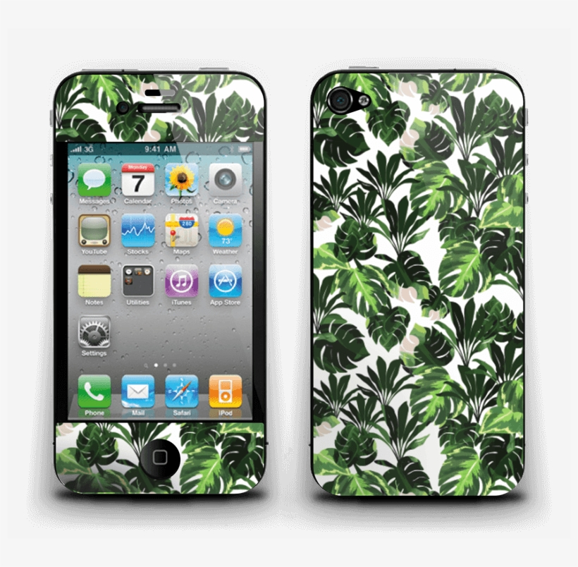 Hojas Verdes - Iphone 4, transparent png #4190649
