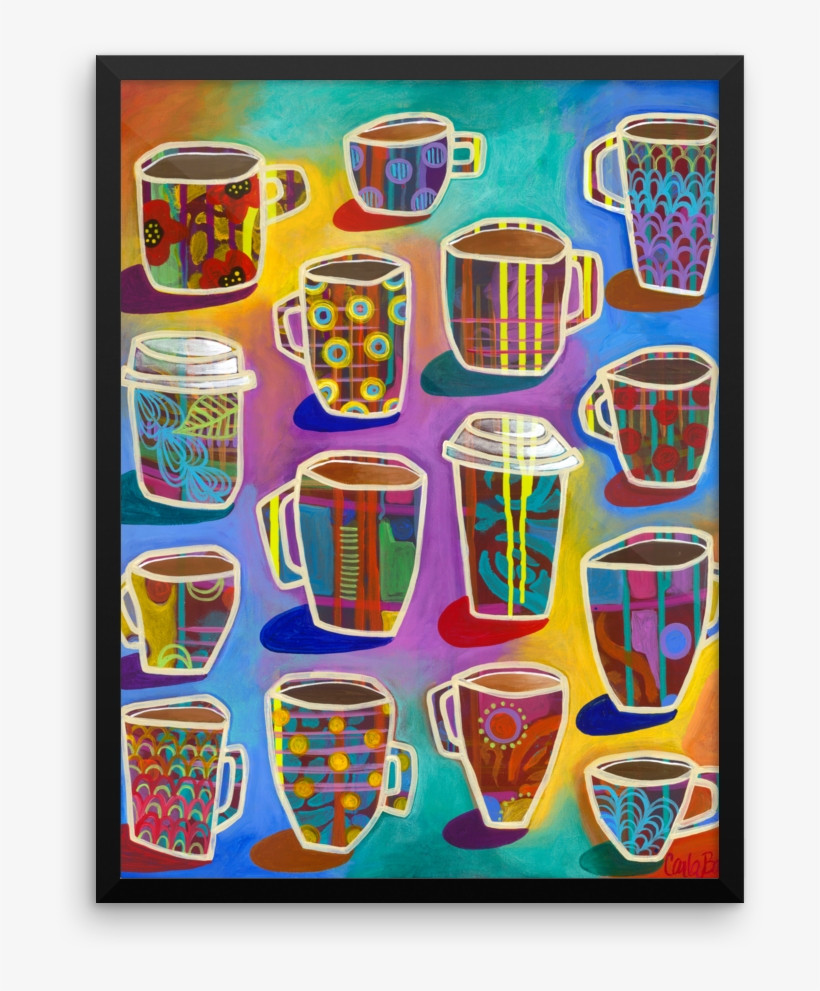 Lots Of Lattes Art Print On Paper, transparent png #4191494