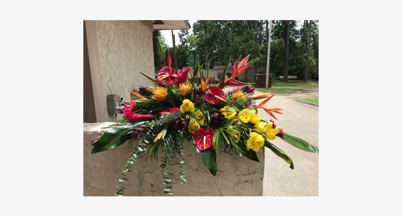 Tropical Casket Cover - Bouquet, transparent png #4191723