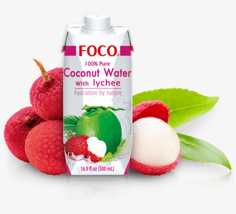 Product Desktop Lychee - Foco Coconut Water With Pink Guava - 16.9 Fl Oz Carton, transparent png #4192221