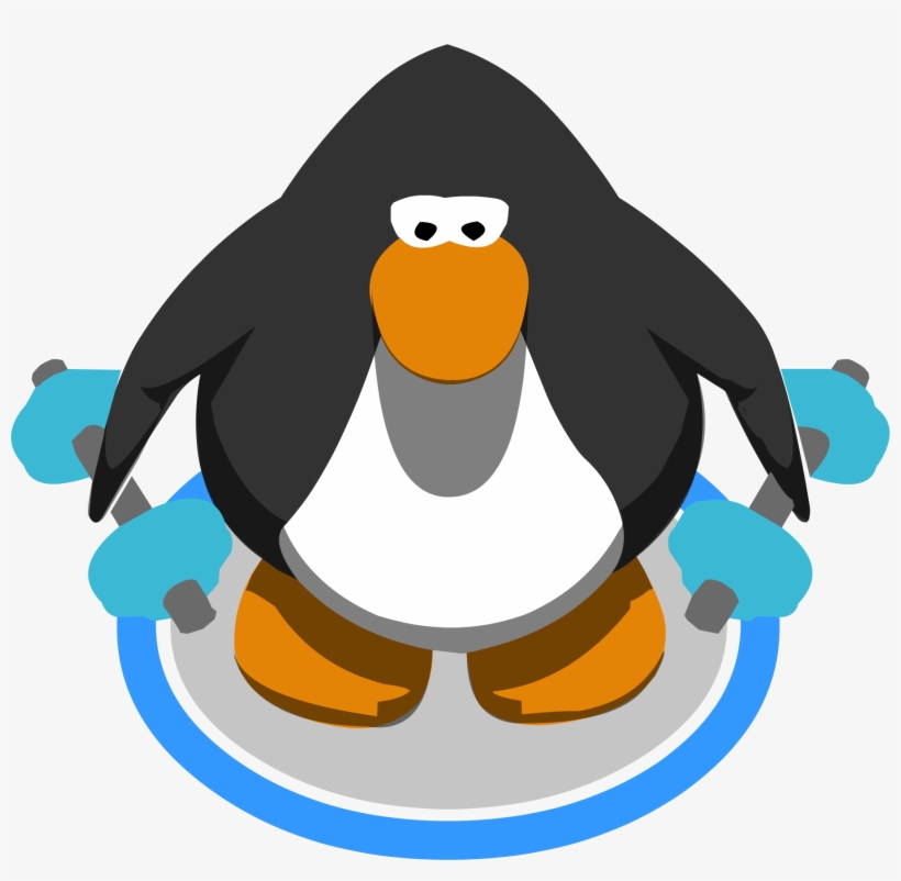 Blue Hand Weights Ig - Club Penguin Vuvuzela, transparent png #4192282