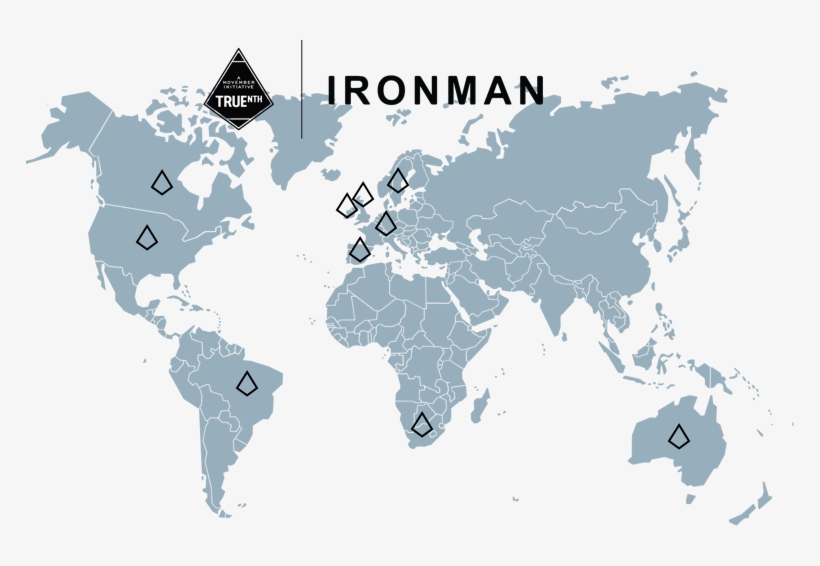 Ironman's Approach - World Map Grayscale Free, transparent png #4192816